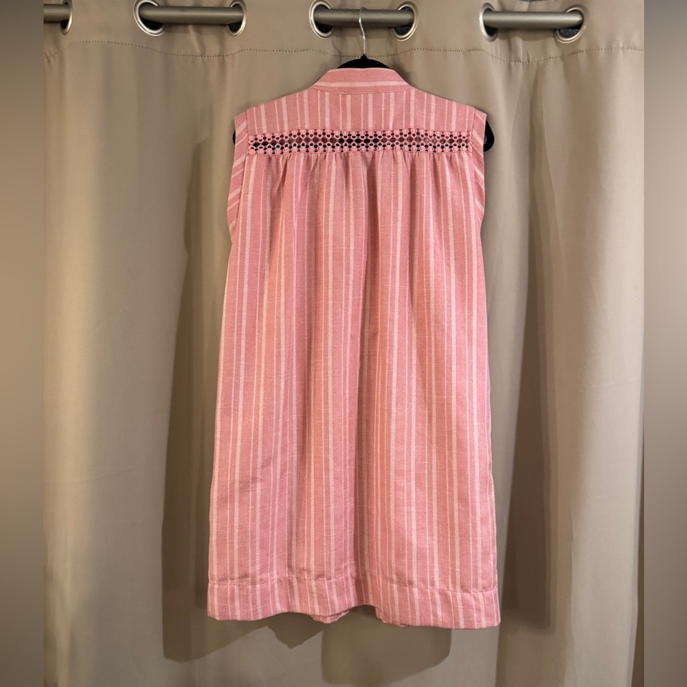 Simply Noelle Pink and White Striped Women’s  Dress - Picture 3 of 7